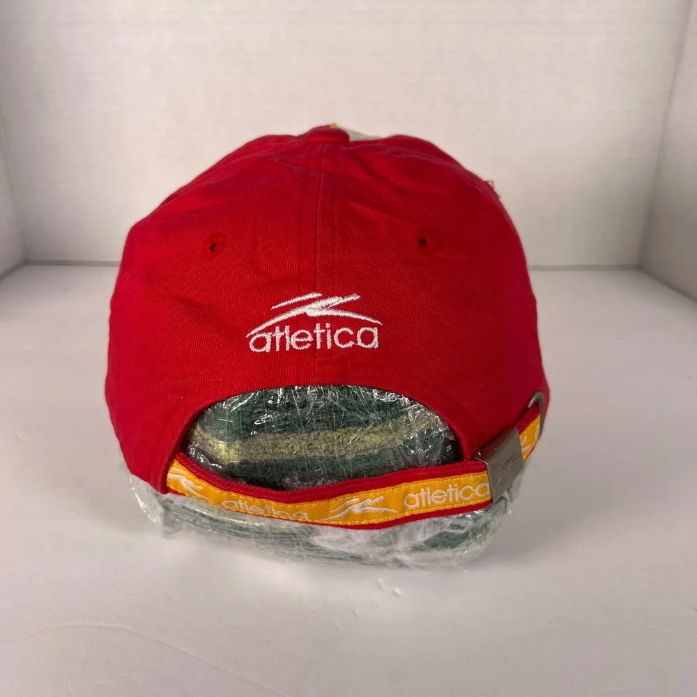 Atletica Red White and Gray Owl Star Logo‎ Baseball Cap Hat